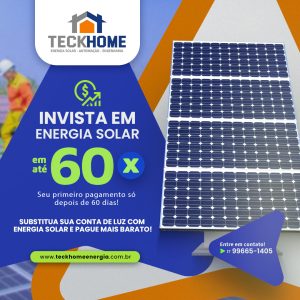 Parcele em 60x sua energia solar